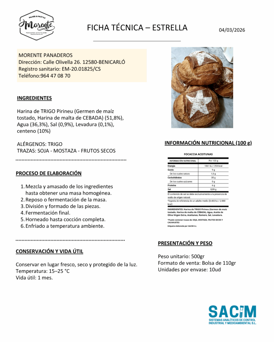 Pan de la estrella 80% harina molida a la piedra 20% centeno - Imagen 7
